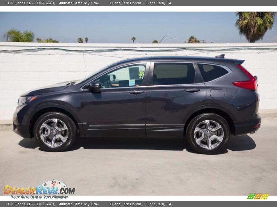 2018 Honda CR-V EX-L AWD Gunmetal Metallic / Gray Photo #8