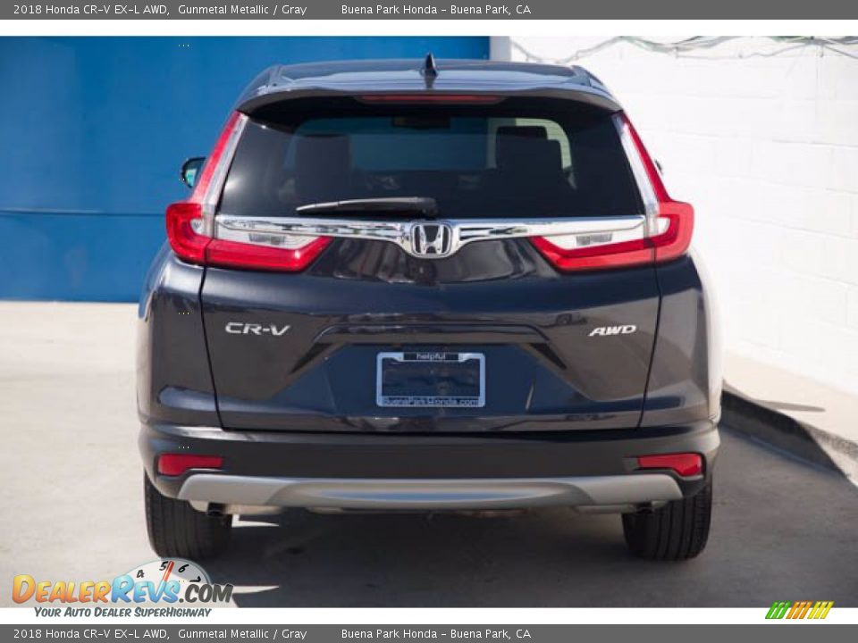 2018 Honda CR-V EX-L AWD Gunmetal Metallic / Gray Photo #9