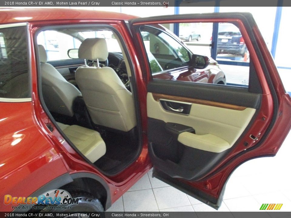2018 Honda CR-V EX AWD Molten Lava Pearl / Gray Photo #17