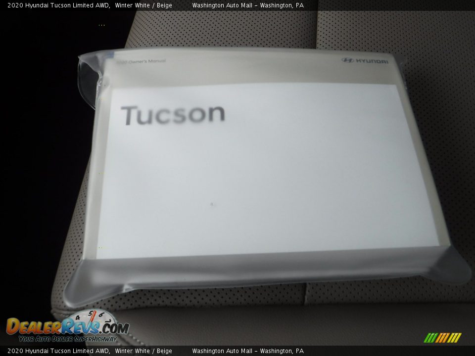 2020 Hyundai Tucson Limited AWD Winter White / Beige Photo #30