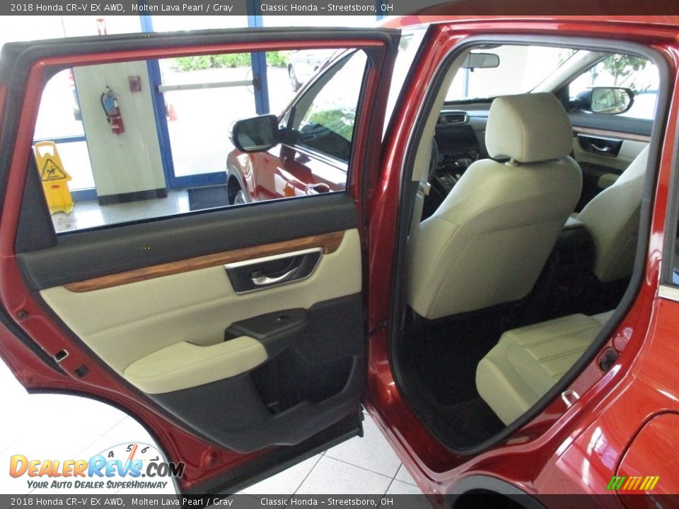 2018 Honda CR-V EX AWD Molten Lava Pearl / Gray Photo #19