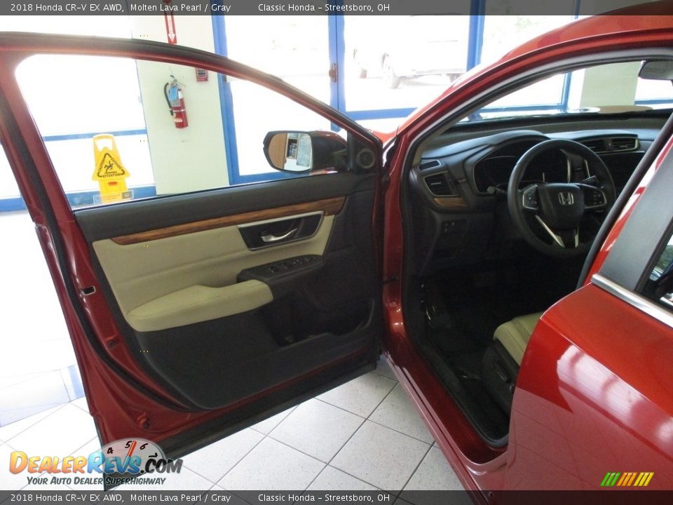 2018 Honda CR-V EX AWD Molten Lava Pearl / Gray Photo #21