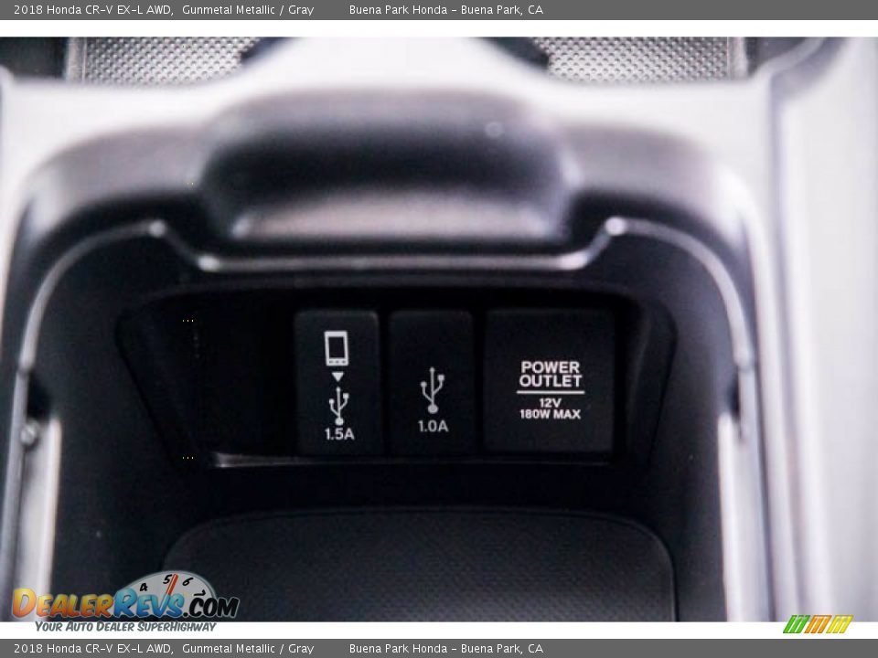 2018 Honda CR-V EX-L AWD Gunmetal Metallic / Gray Photo #16