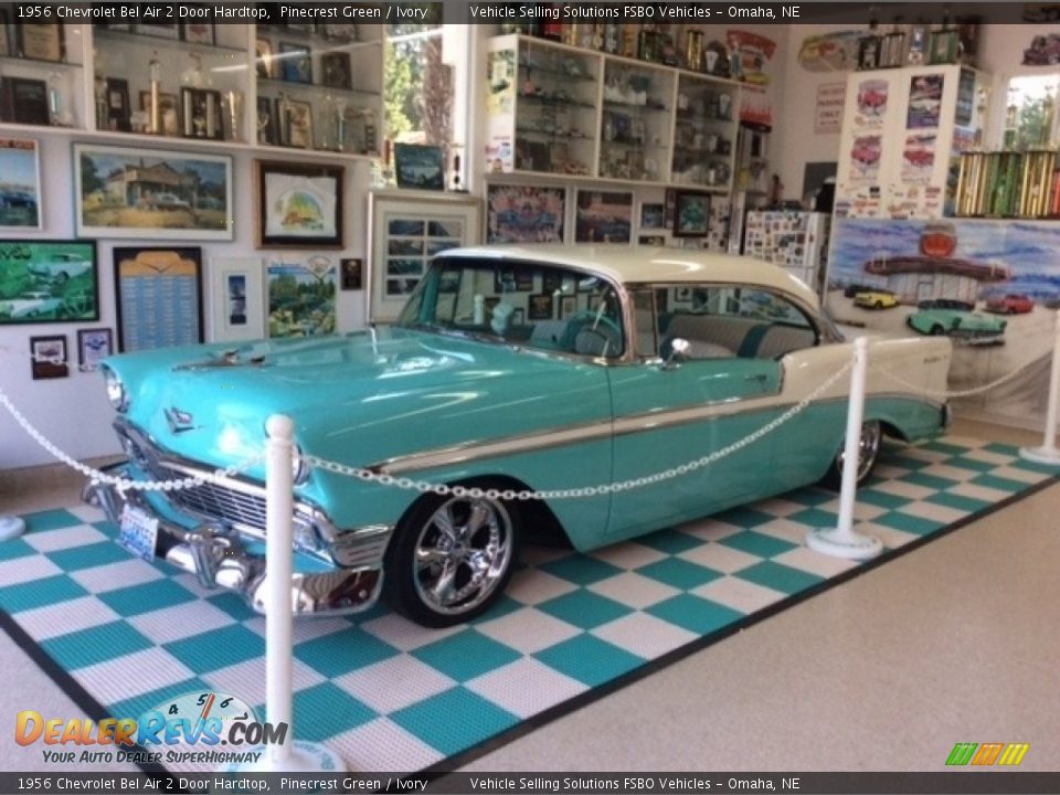 1956 Chevrolet Bel Air 2 Door Hardtop Pinecrest Green / Ivory Photo #1