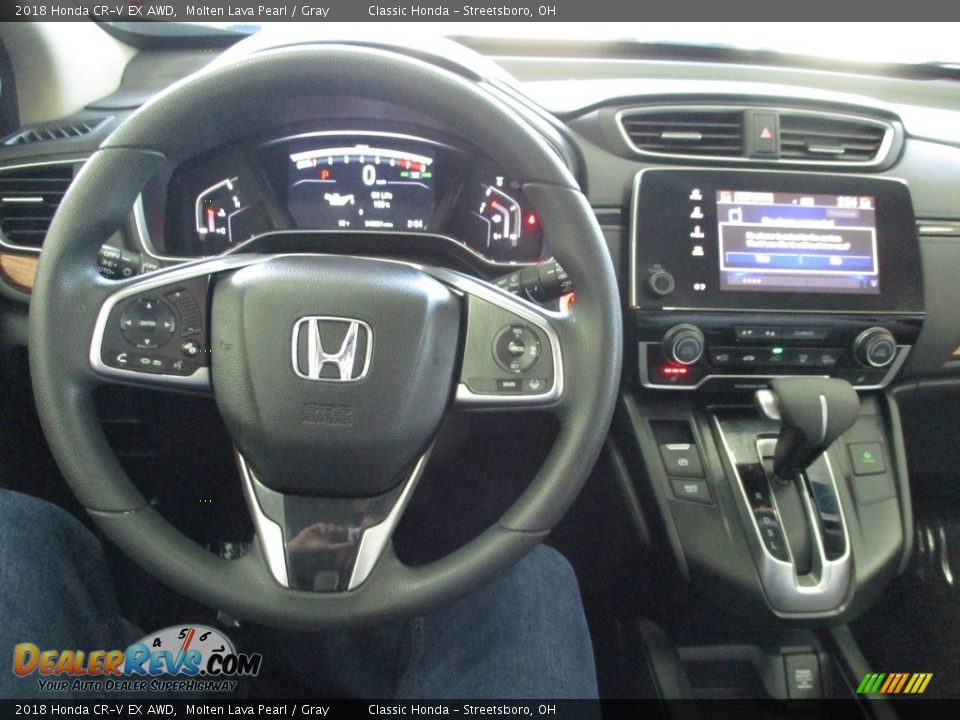2018 Honda CR-V EX AWD Molten Lava Pearl / Gray Photo #25
