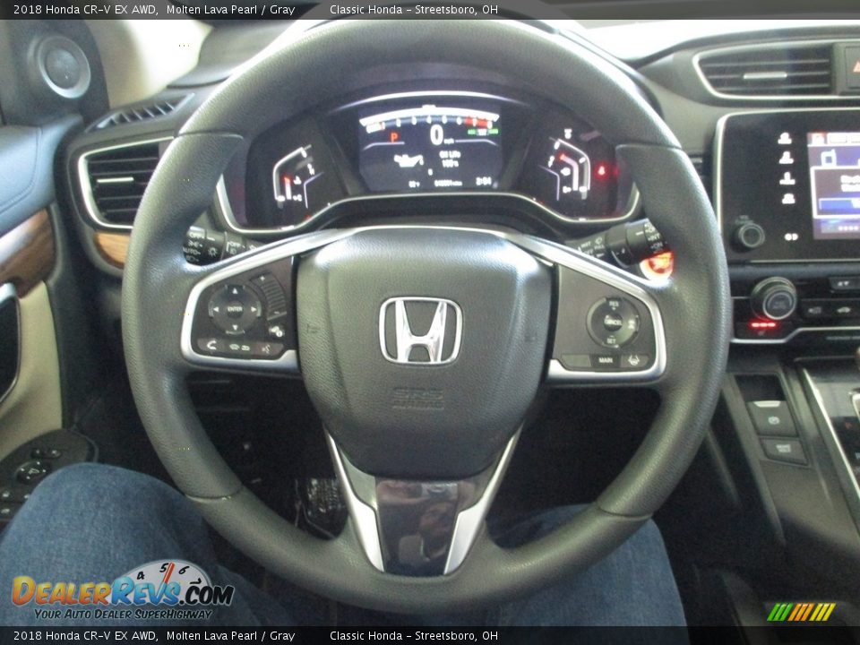 2018 Honda CR-V EX AWD Molten Lava Pearl / Gray Photo #26
