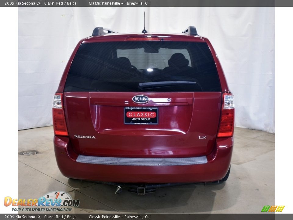 2009 Kia Sedona LX Claret Red / Beige Photo #3