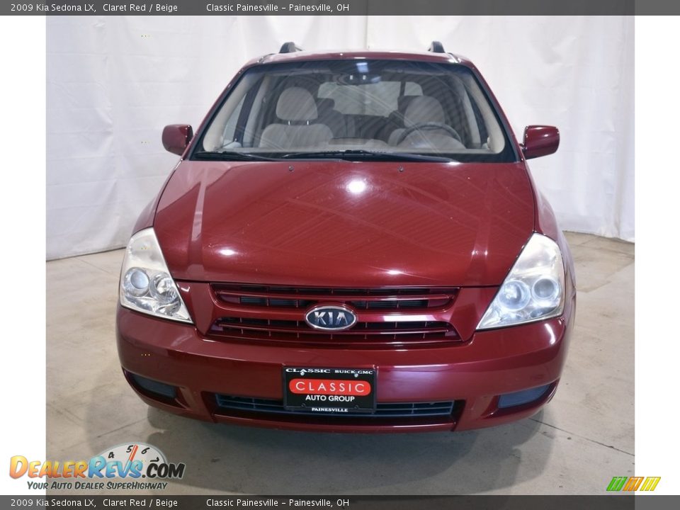 2009 Kia Sedona LX Claret Red / Beige Photo #4