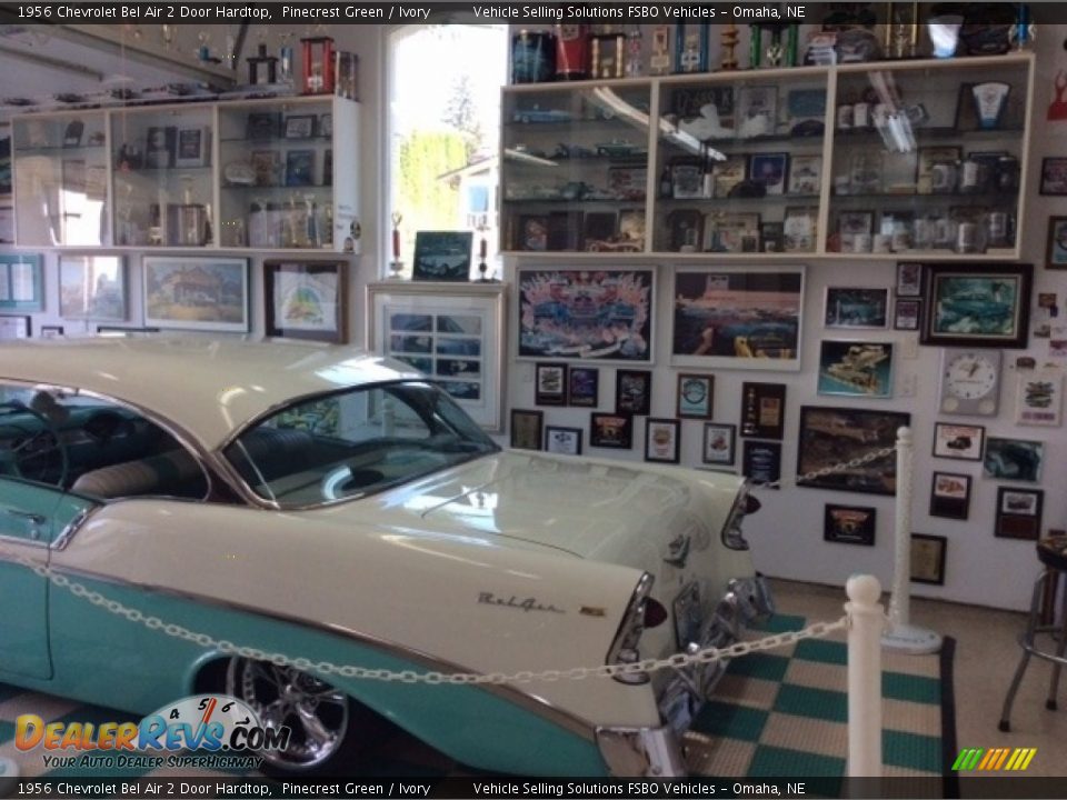 1956 Chevrolet Bel Air 2 Door Hardtop Pinecrest Green / Ivory Photo #4