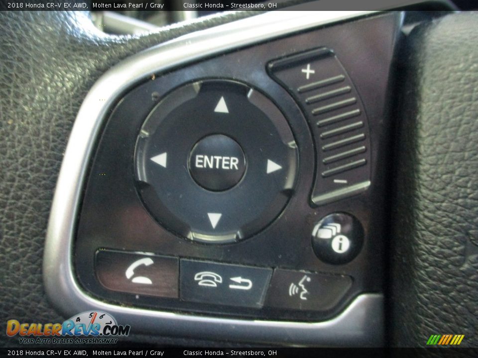 2018 Honda CR-V EX AWD Molten Lava Pearl / Gray Photo #28
