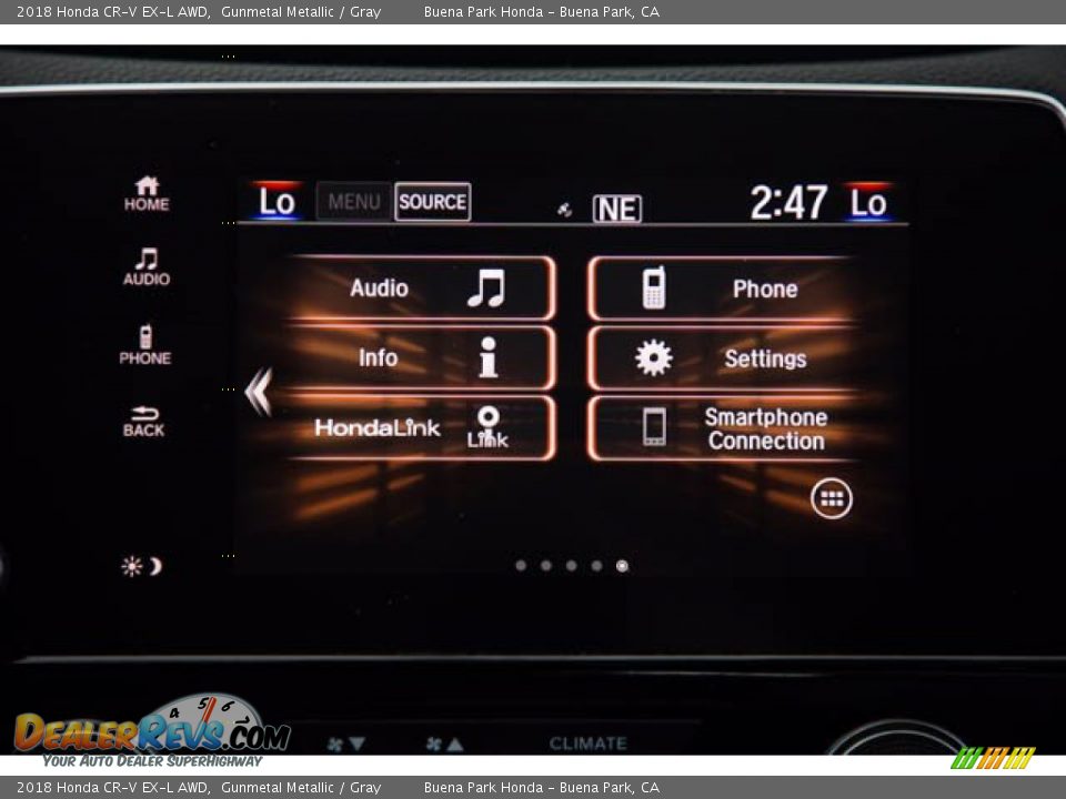 2018 Honda CR-V EX-L AWD Gunmetal Metallic / Gray Photo #25