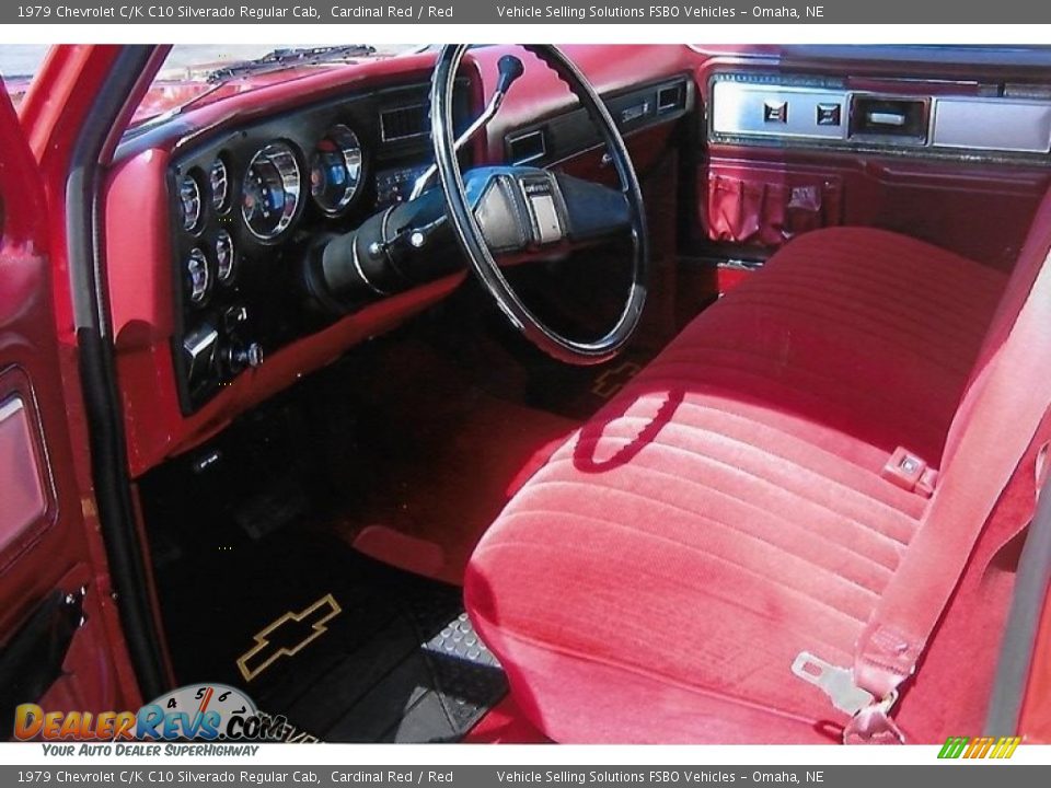 Red Interior - 1979 Chevrolet C/K C10 Silverado Regular Cab Photo #2