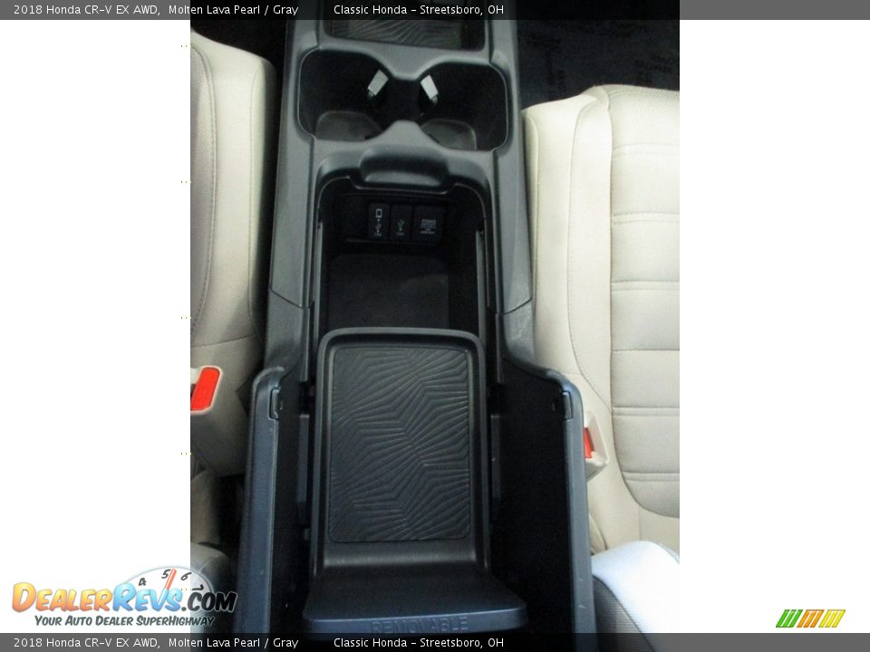 2018 Honda CR-V EX AWD Molten Lava Pearl / Gray Photo #36