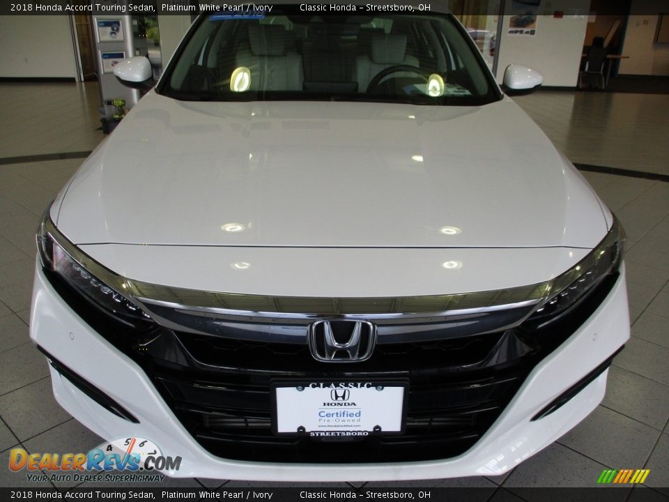 2018 Honda Accord Touring Sedan Platinum White Pearl / Ivory Photo #2