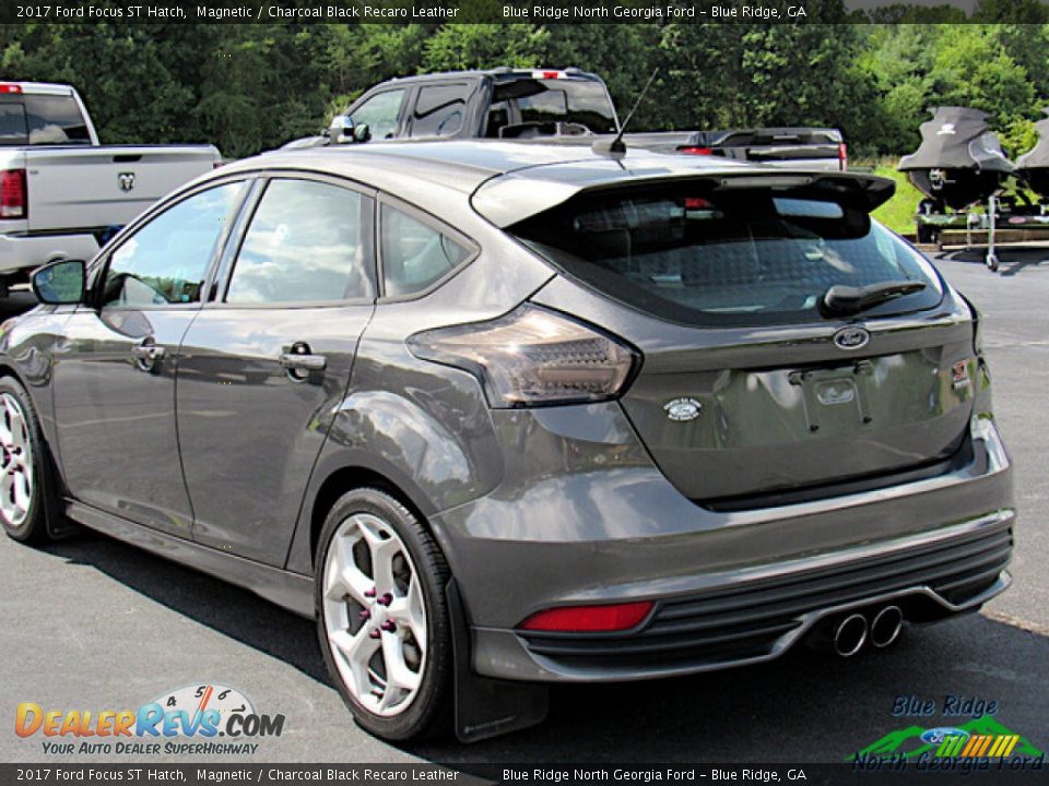 2017 Ford Focus ST Hatch Magnetic / Charcoal Black Recaro Leather Photo #3