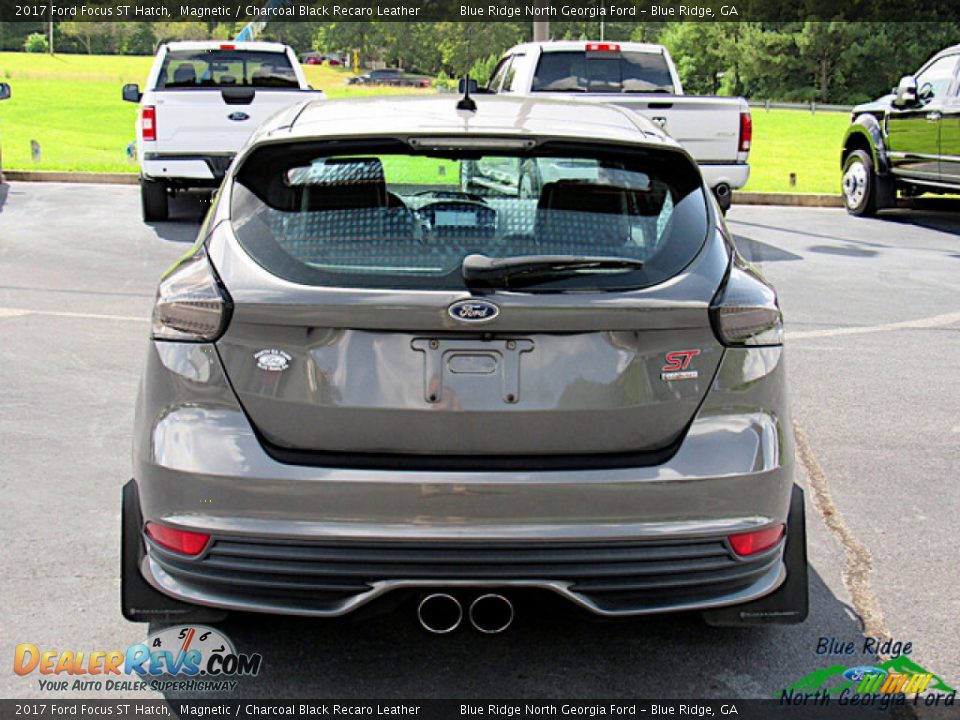 2017 Ford Focus ST Hatch Magnetic / Charcoal Black Recaro Leather Photo #4