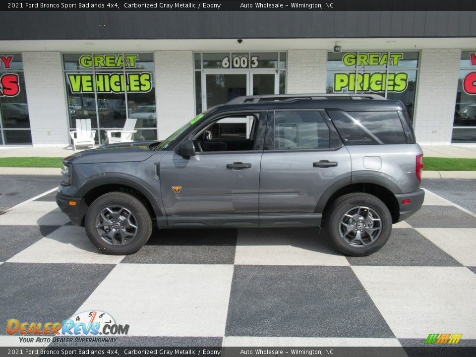 2021 Ford Bronco Sport Badlands 4x4 Carbonized Gray Metallic / Ebony Photo #1