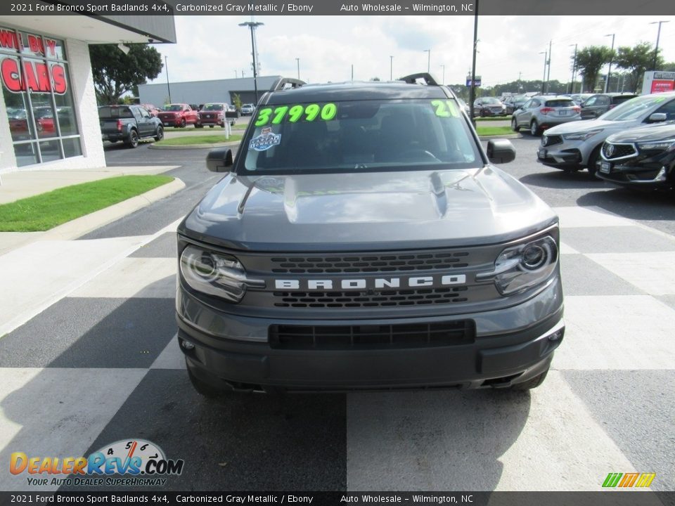 2021 Ford Bronco Sport Badlands 4x4 Carbonized Gray Metallic / Ebony Photo #2