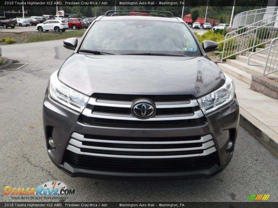 2018 Toyota Highlander XLE AWD Predawn Gray Mica / Ash Photo #11