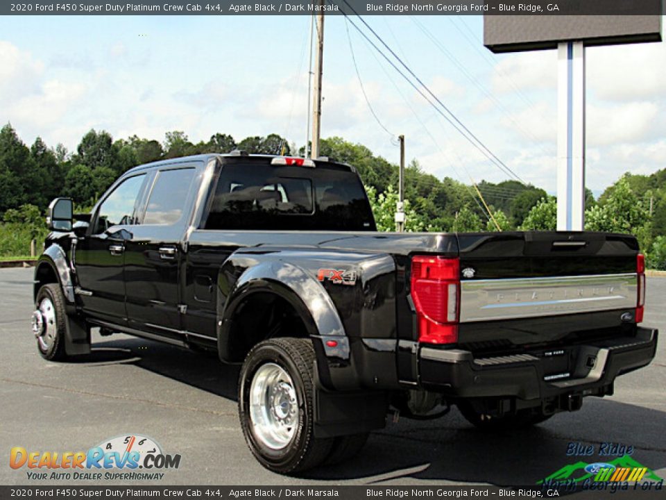 2020 Ford F450 Super Duty Platinum Crew Cab 4x4 Agate Black / Dark Marsala Photo #3