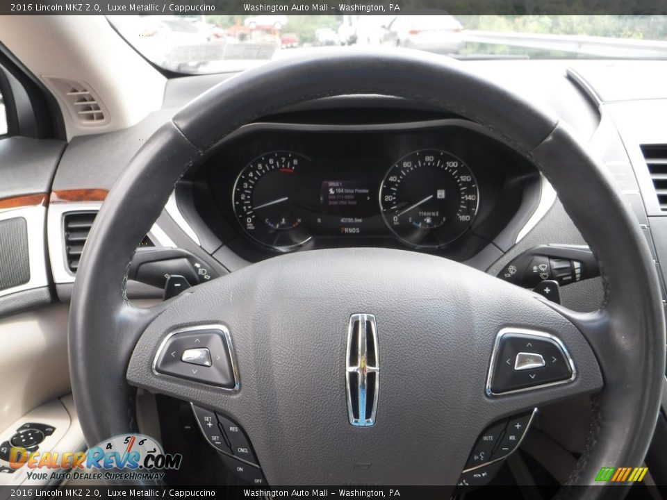 2016 Lincoln MKZ 2.0 Steering Wheel Photo #25