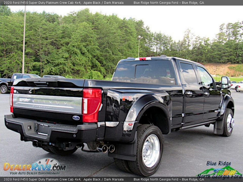 2020 Ford F450 Super Duty Platinum Crew Cab 4x4 Agate Black / Dark Marsala Photo #6