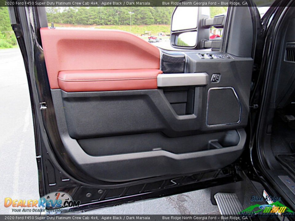2020 Ford F450 Super Duty Platinum Crew Cab 4x4 Agate Black / Dark Marsala Photo #10