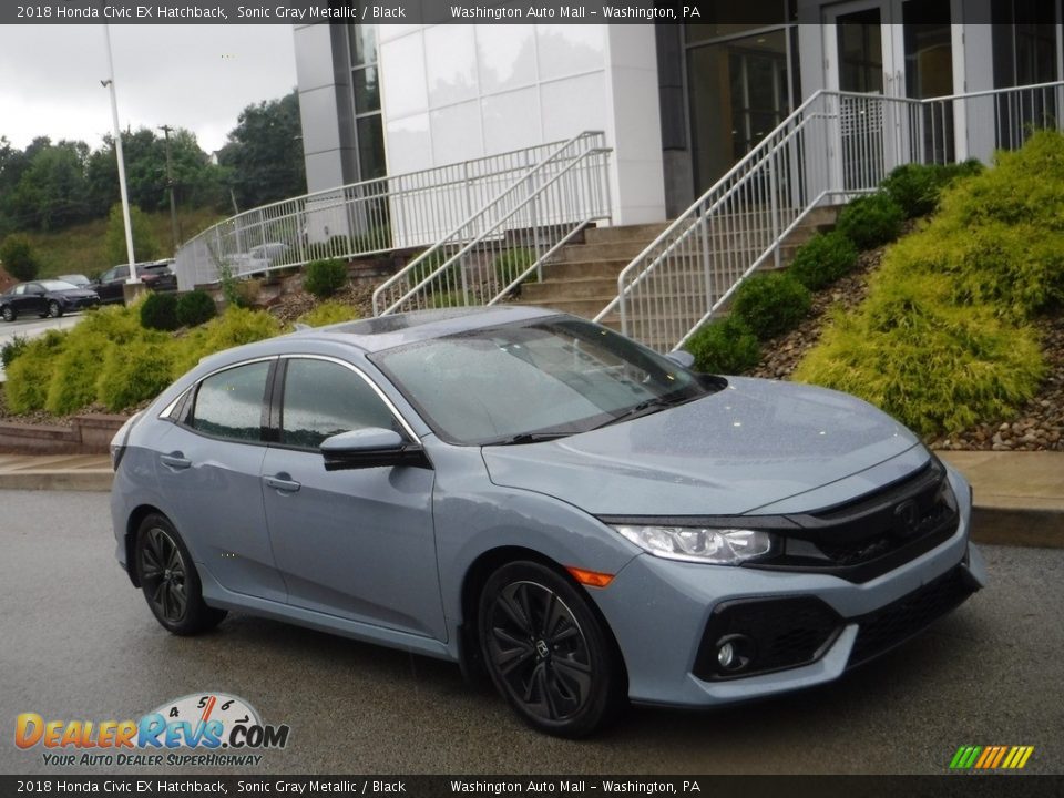 2018 Honda Civic EX Hatchback Sonic Gray Metallic / Black Photo #1