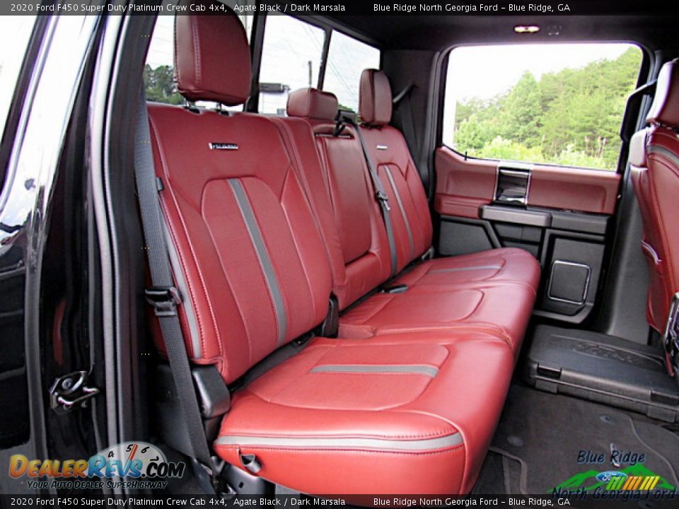 2020 Ford F450 Super Duty Platinum Crew Cab 4x4 Agate Black / Dark Marsala Photo #15
