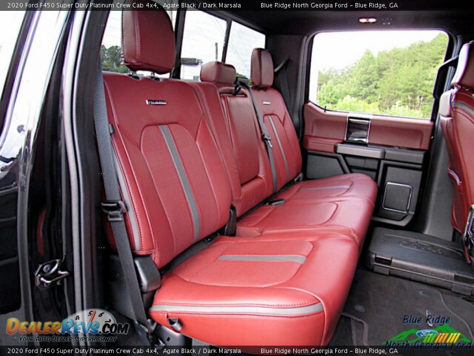 2020 Ford F450 Super Duty Platinum Crew Cab 4x4 Agate Black / Dark Marsala Photo #15