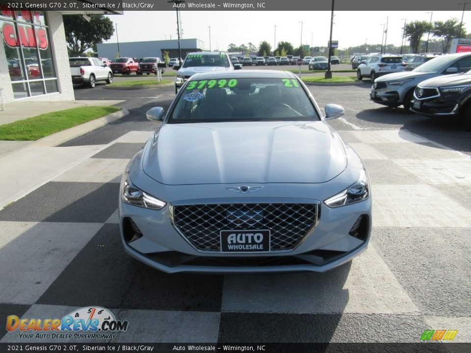 2021 Genesis G70 2.0T Siberian Ice / Black/Gray Photo #2