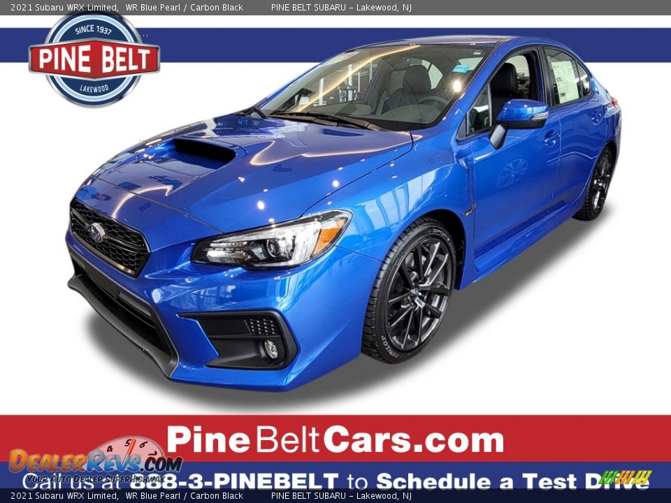 2021 Subaru WRX Limited WR Blue Pearl / Carbon Black Photo #1