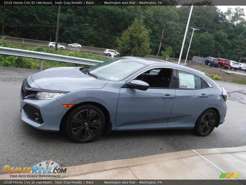 2018 Honda Civic EX Hatchback Sonic Gray Metallic / Black Photo #11