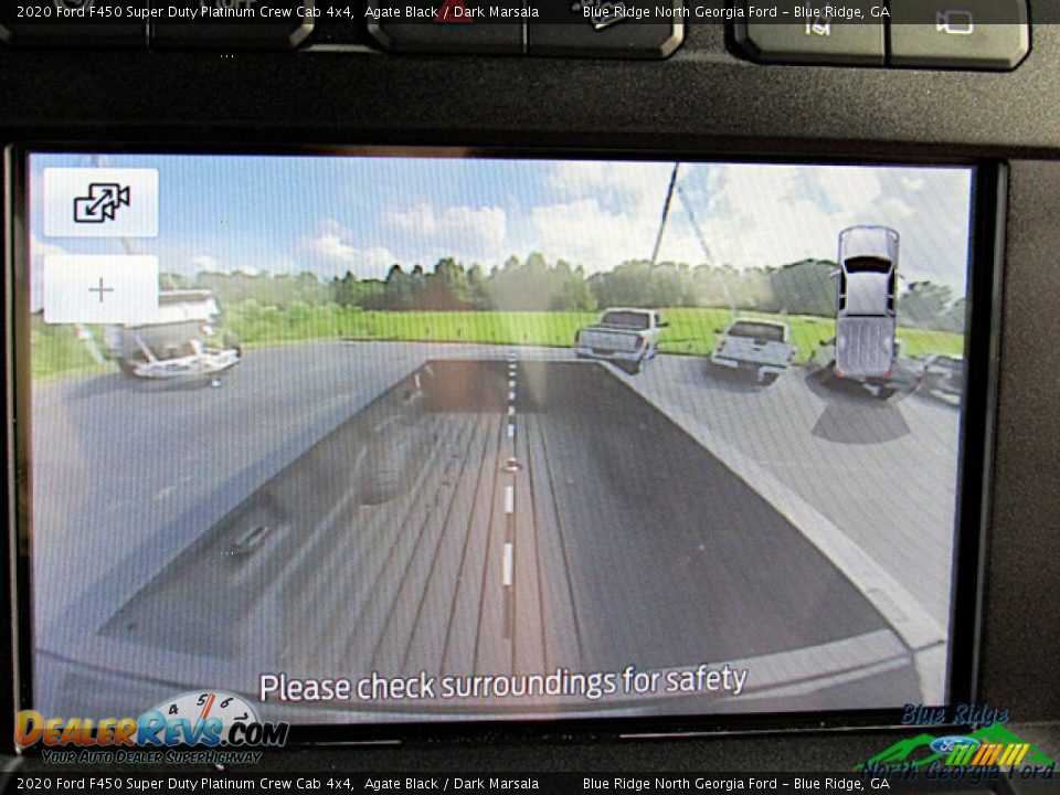 2020 Ford F450 Super Duty Platinum Crew Cab 4x4 Agate Black / Dark Marsala Photo #25