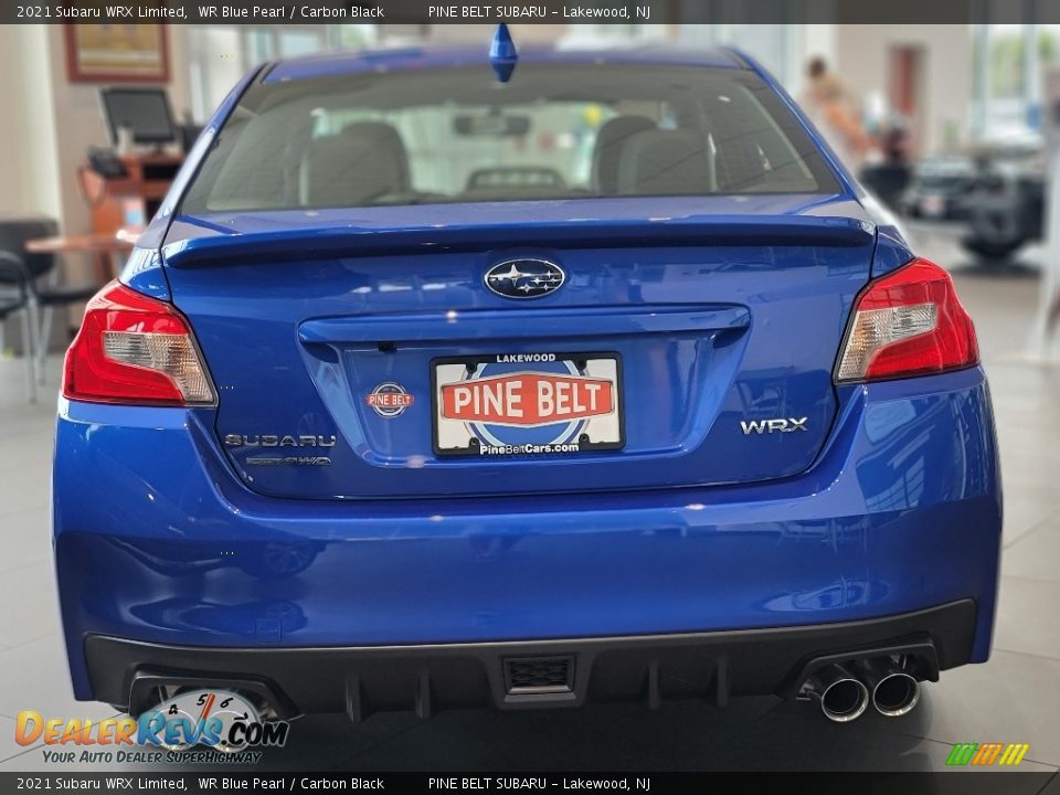 2021 Subaru WRX Limited WR Blue Pearl / Carbon Black Photo #6