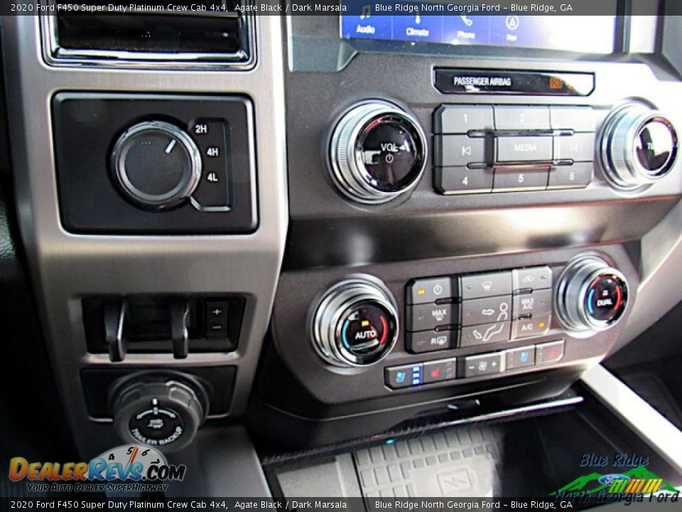2020 Ford F450 Super Duty Platinum Crew Cab 4x4 Agate Black / Dark Marsala Photo #28