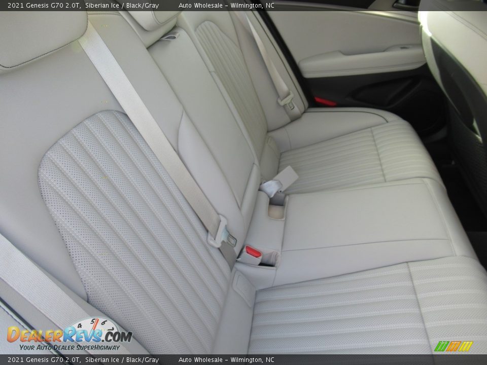 Rear Seat of 2021 Genesis G70 2.0T Photo #14