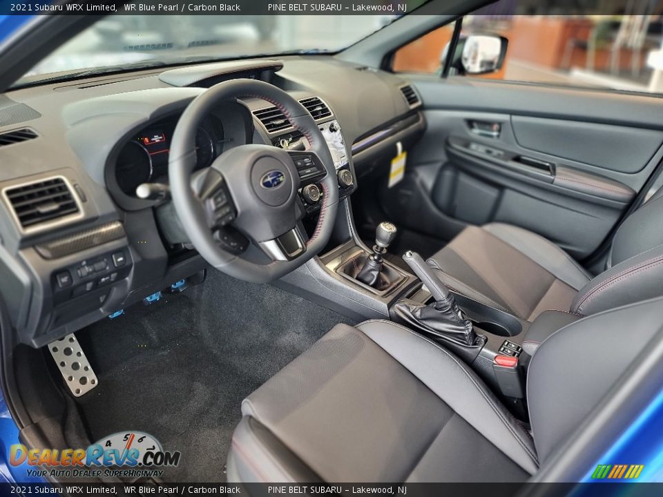 Carbon Black Interior - 2021 Subaru WRX Limited Photo #13