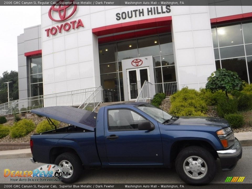 2006 GMC Canyon SL Regular Cab Superior Blue Metallic / Dark Pewter Photo #3