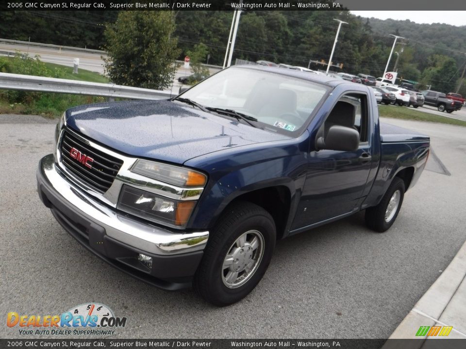 2006 GMC Canyon SL Regular Cab Superior Blue Metallic / Dark Pewter Photo #10