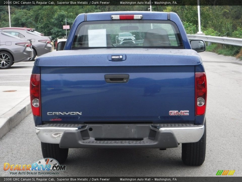 2006 GMC Canyon SL Regular Cab Superior Blue Metallic / Dark Pewter Photo #12