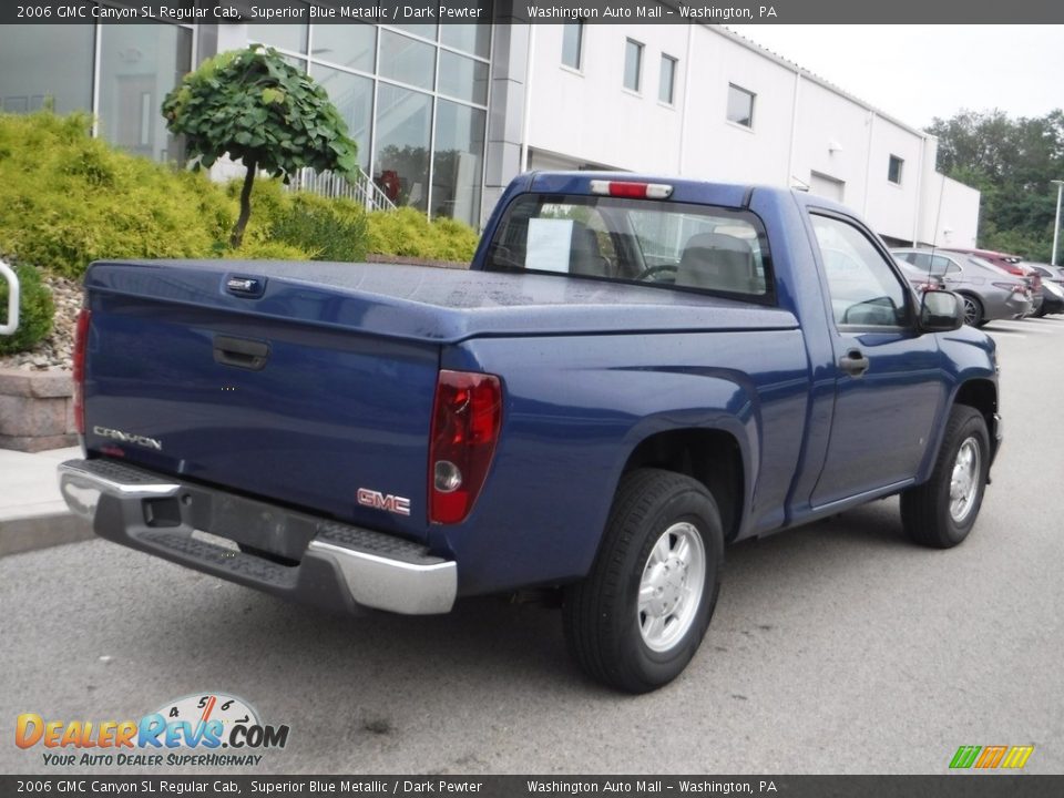 2006 GMC Canyon SL Regular Cab Superior Blue Metallic / Dark Pewter Photo #13