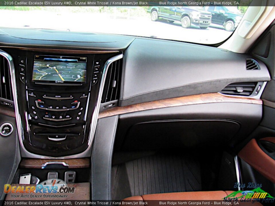 2016 Cadillac Escalade ESV Luxury 4WD Crystal White Tricoat / Kona Brown/Jet Black Photo #17