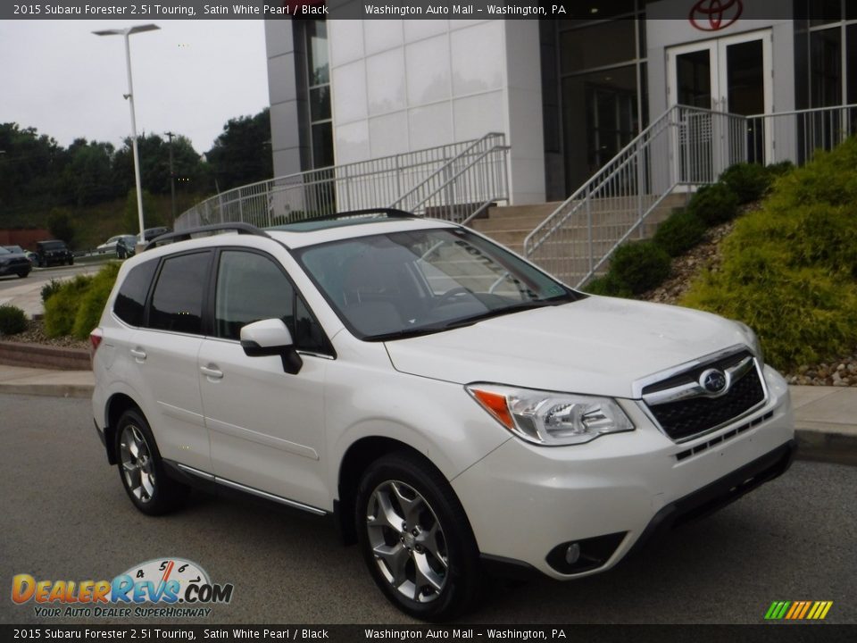 2015 Subaru Forester 2.5i Touring Satin White Pearl / Black Photo #1