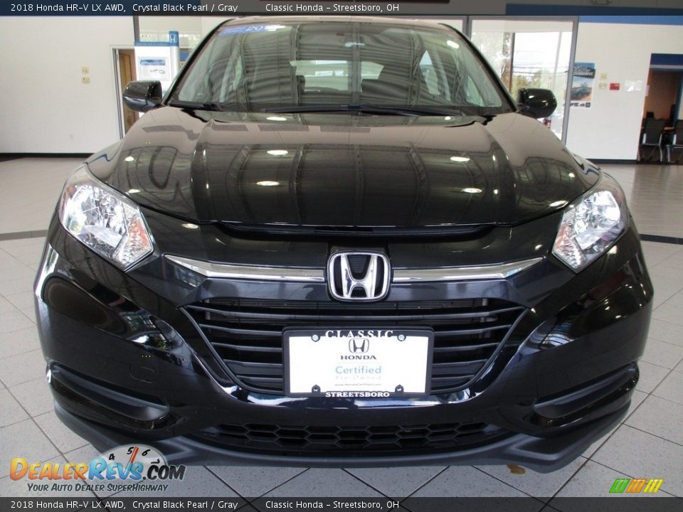 2018 Honda HR-V LX AWD Crystal Black Pearl / Gray Photo #2