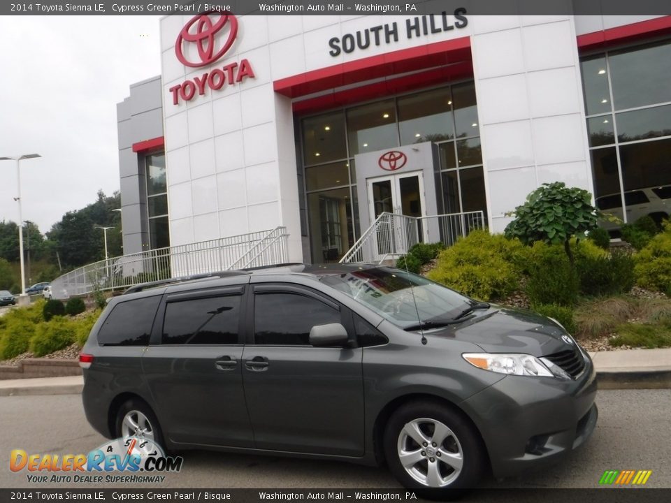 2014 Toyota Sienna LE Cypress Green Pearl / Bisque Photo #2