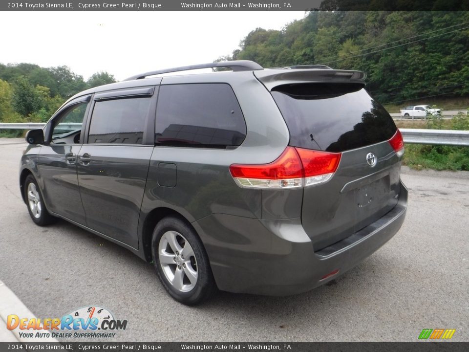 2014 Toyota Sienna LE Cypress Green Pearl / Bisque Photo #14