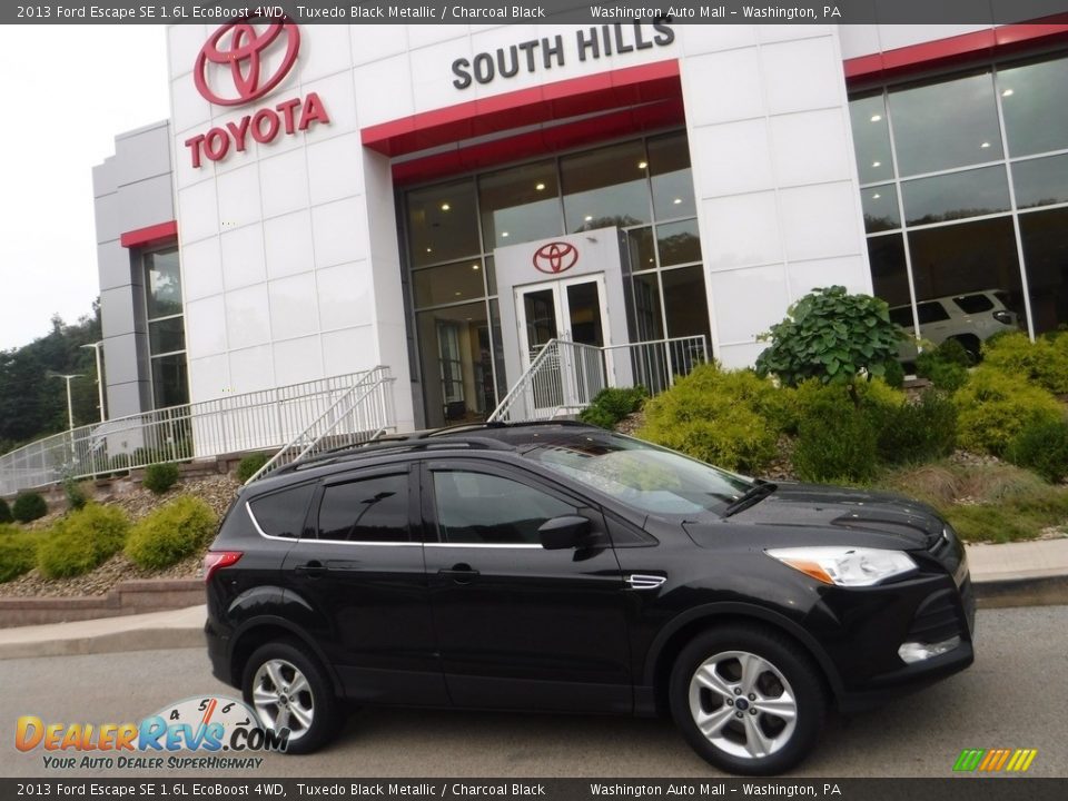 2013 Ford Escape SE 1.6L EcoBoost 4WD Tuxedo Black Metallic / Charcoal Black Photo #2