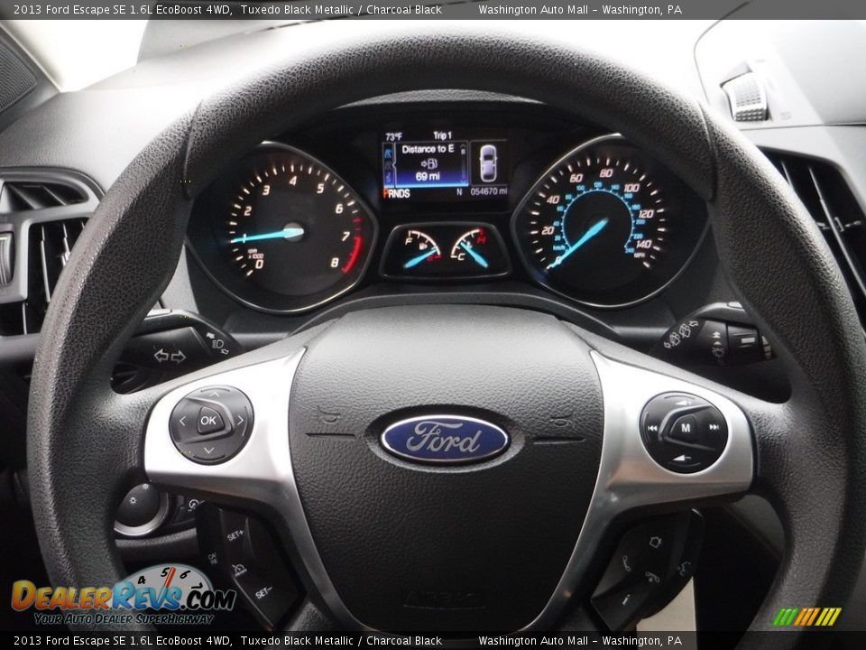 2013 Ford Escape SE 1.6L EcoBoost 4WD Tuxedo Black Metallic / Charcoal Black Photo #5