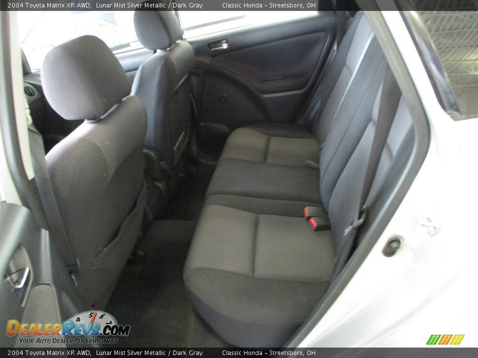 Rear Seat of 2004 Toyota Matrix XR AWD Photo #25